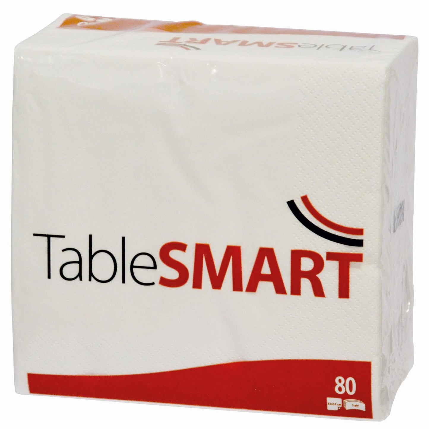 Serviet TableSMART 33x33cm 3-lag hvid,80 stk/pk