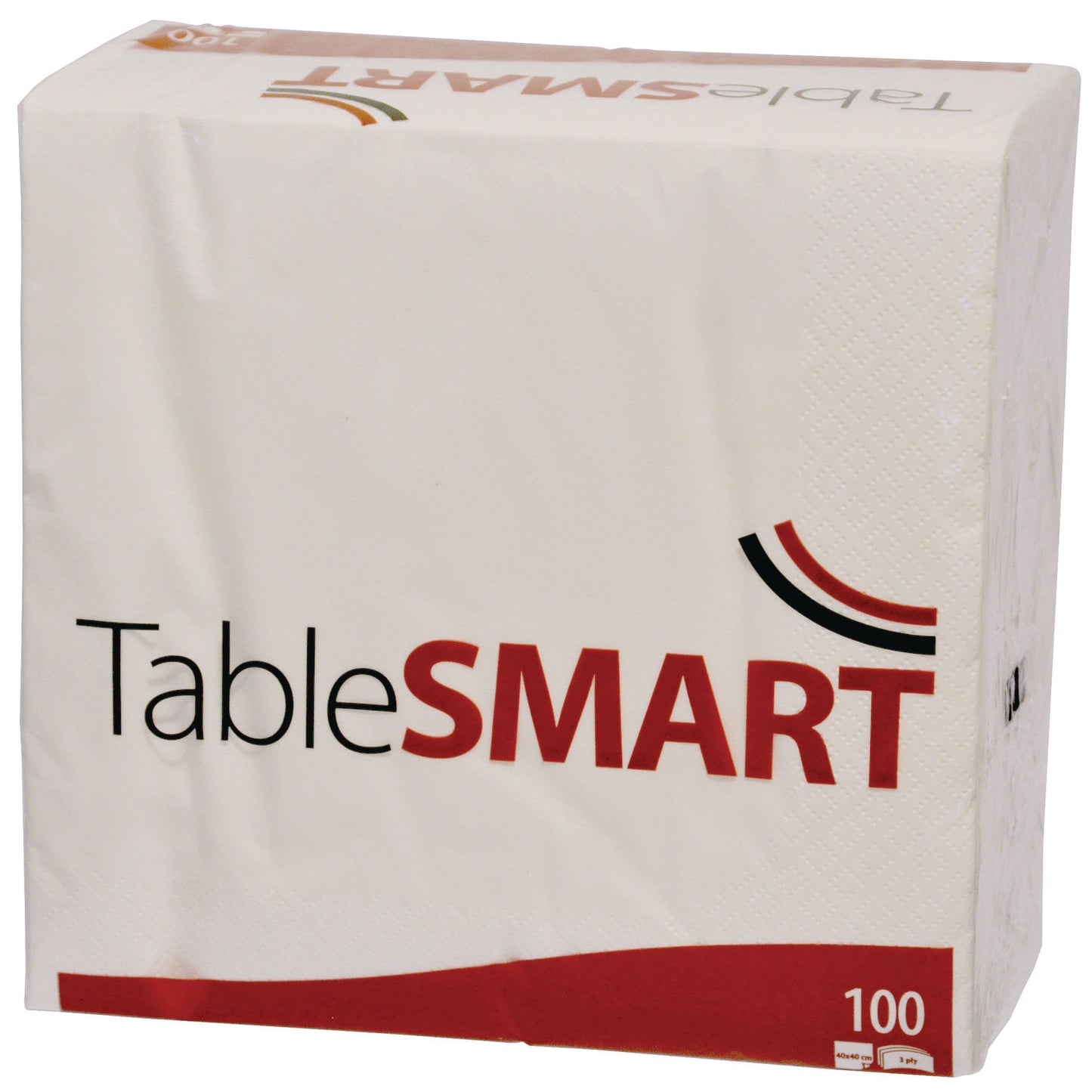 Serviet TableSMART 40x40cm 3-lag hvid,100 stk/pk