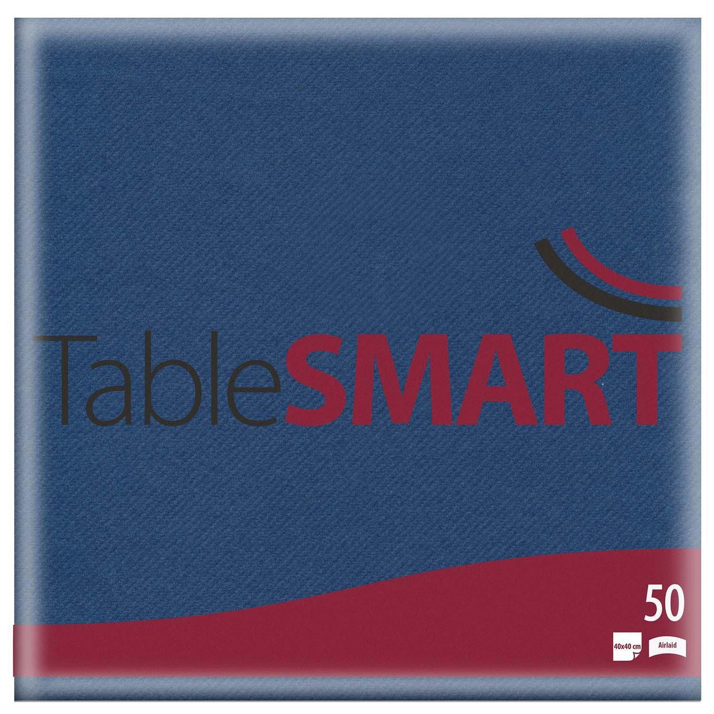 Serviet TableSMART airlaid 40x40 cm 1/4 fold Blå,50 stk/pk