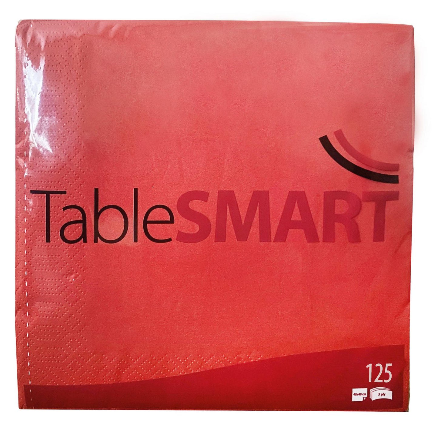 Serviet TableSMART 33x33cm 3-lag Rød,125 stk/pk