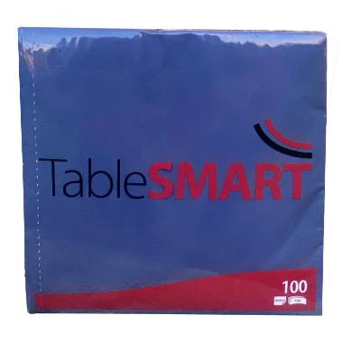Middagsserviet, 1/4 Fold, 3-lags, 40x40, Mørkeblå, Tablesmart ( 100 stk )