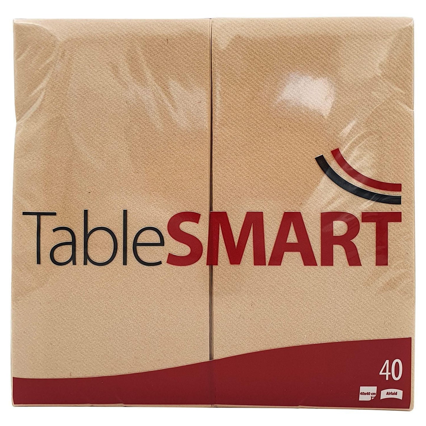 Serviet TableSMART airlaid 40x40cm 1/8 fold Natur,40 stk/pk