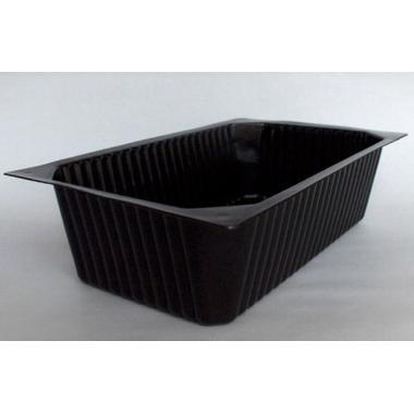 Bakke 1-rum 1/4 GN 2000 ml 265x162x70 mm PP Sort,150 stk/krt