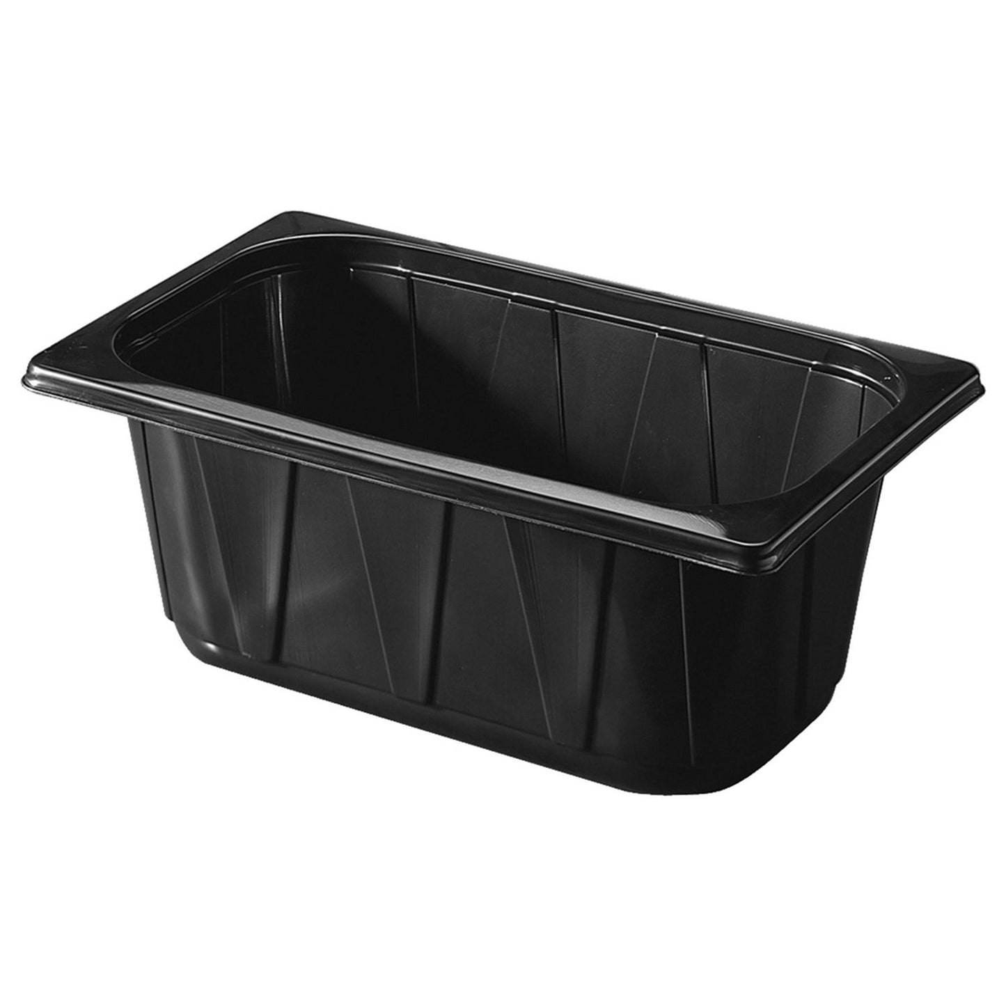 Bakke 1-rum 1/4 GN 2600 ml 265x162x100 mm PP Sort,192 Stk/krt