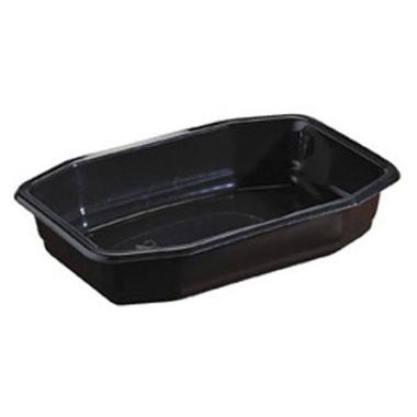 Bakke 1-rum 800 ml 215x148x40 mm HMR PP Sort,328 stk/krt