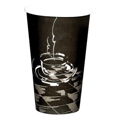 Kaffebæger Pap Ø90xH135mm 40cl 16oz Single Wall Coffeecup,50 stk/ps