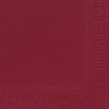 Kaffeserviet, 1/4 Fold, 3-lags, 24x24, Duni, Bordeaux, ( 250 stk )