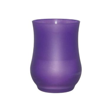 Lysbowle Brændetid 40 timer Frostet Lilla Glas,9 stk/krt