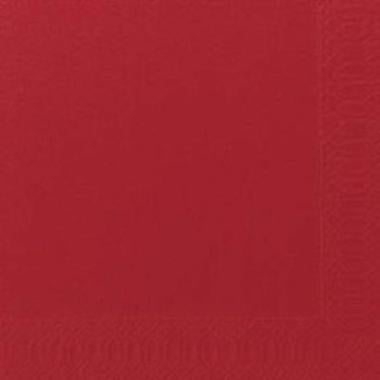 Serviet Duni 40x40cm 3-lag Rød 125 stk,125 stk/pk
