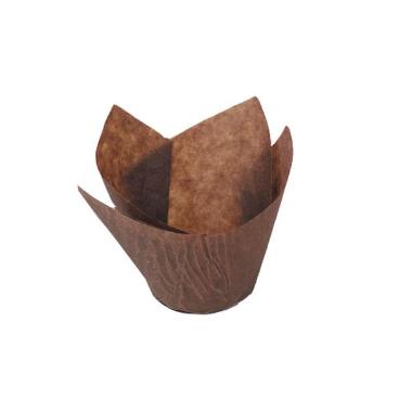 Muffinsform Tulipan Ø50x95 mm Brun,10 pk x 100 stk/krt