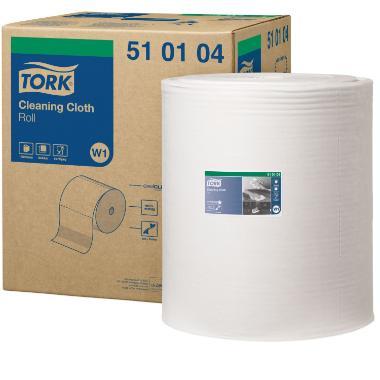 Aftørringsrulle Tork W1 Industri 1-lag 42.8 cm x380 m,380 m/krt