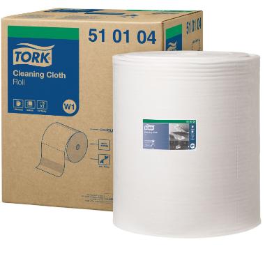 Aftørringsrulle Tork W1 Industri 1-lag 42.8cm x380m,380 m/krt