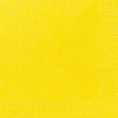 Serviet Duni 24x24cm 3-lag Gul,250 stk/pk