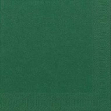 Frokostserviet, 1/4 Fold, 3-lags, 33x33, Duni, Mørkegrøn, ( 125 stk )