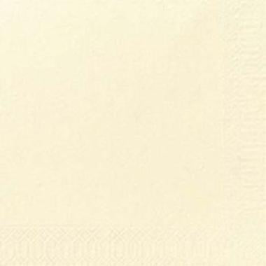 Frokostserviet, 1/4 Fold, 3-lags, 33x33, Duni, Cream, ( 125 stk )