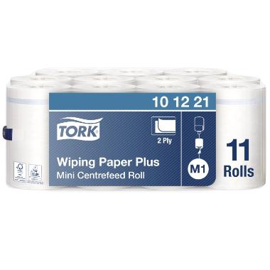 Håndklæderulle Tork Plus M1 2-lag 21.5cm x75m Hvid,11 rl/krt