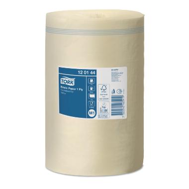 Håndklæderulle Tork Basic M1 mini 1-lag 115 m uden Hylse Gul,11 stk/krt