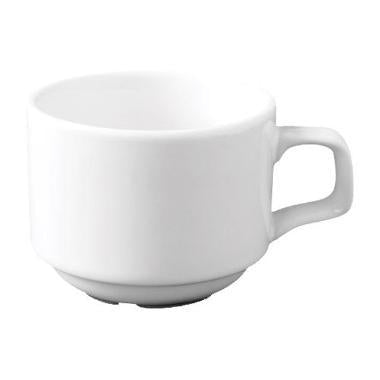 Overkop med Løberille Superwhite 20 cl Porcelæn Hvid,12 stk/krt