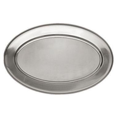 Fad 35x22 cm Oval med Fane Rustfri stål,stk