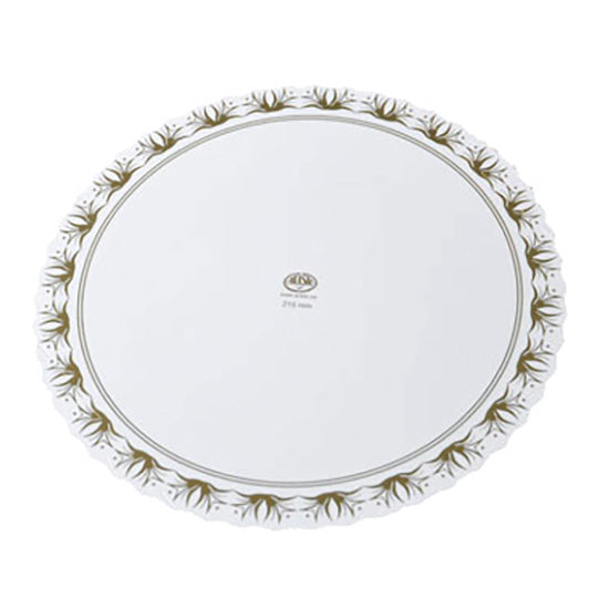 Kagepap Ø215 mm 315 gr Lakeret med Guldtryk,500 stk/krt