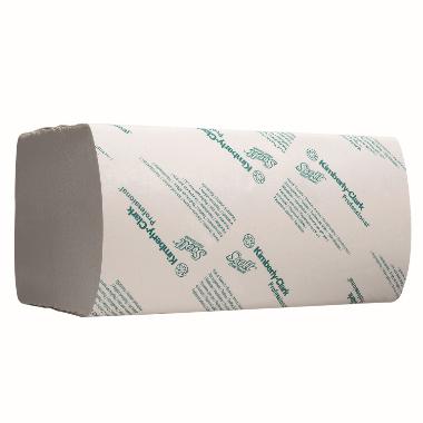 Håndklædeark Scott Interfold V-Fold 1-lag L31.5xB20xD10cm Mix Hvid,15 pk x 240 stk/krt