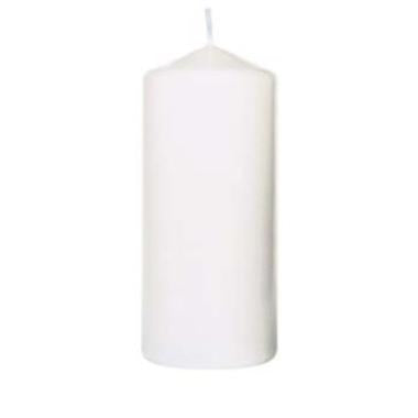 Bloklys 80x150 mm Hvid Brændetid 60 timer,10 stk/krt