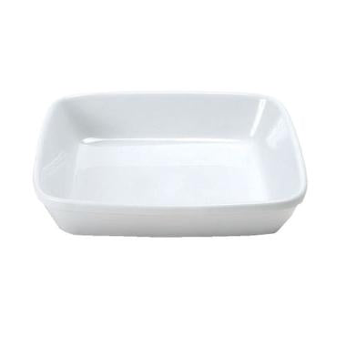Fad Kera 26x20 cm Rektangulær Ovnfast Porcelæn Hvid,stk