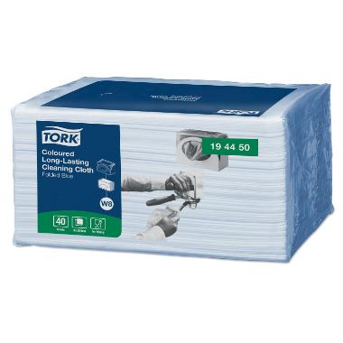 Rengøringsklud Tork Allround W8 30x38cm Blå,8 pk x 40 stk/krt