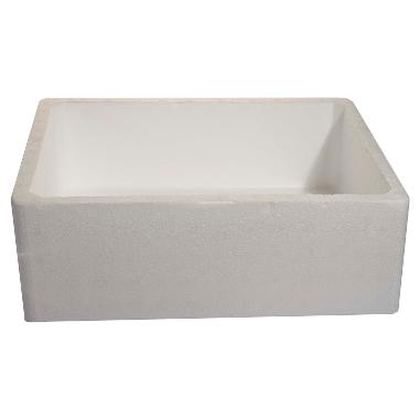 Termokasse 11 ltr 1/2 GN 40x30x14 cm EPS Hvid Låg på 9298,stk