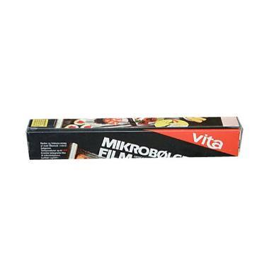 Film Vita Uperforeret Mikroovn B30cmxL15m 6.5my PVDC Klar i cut-box,rl