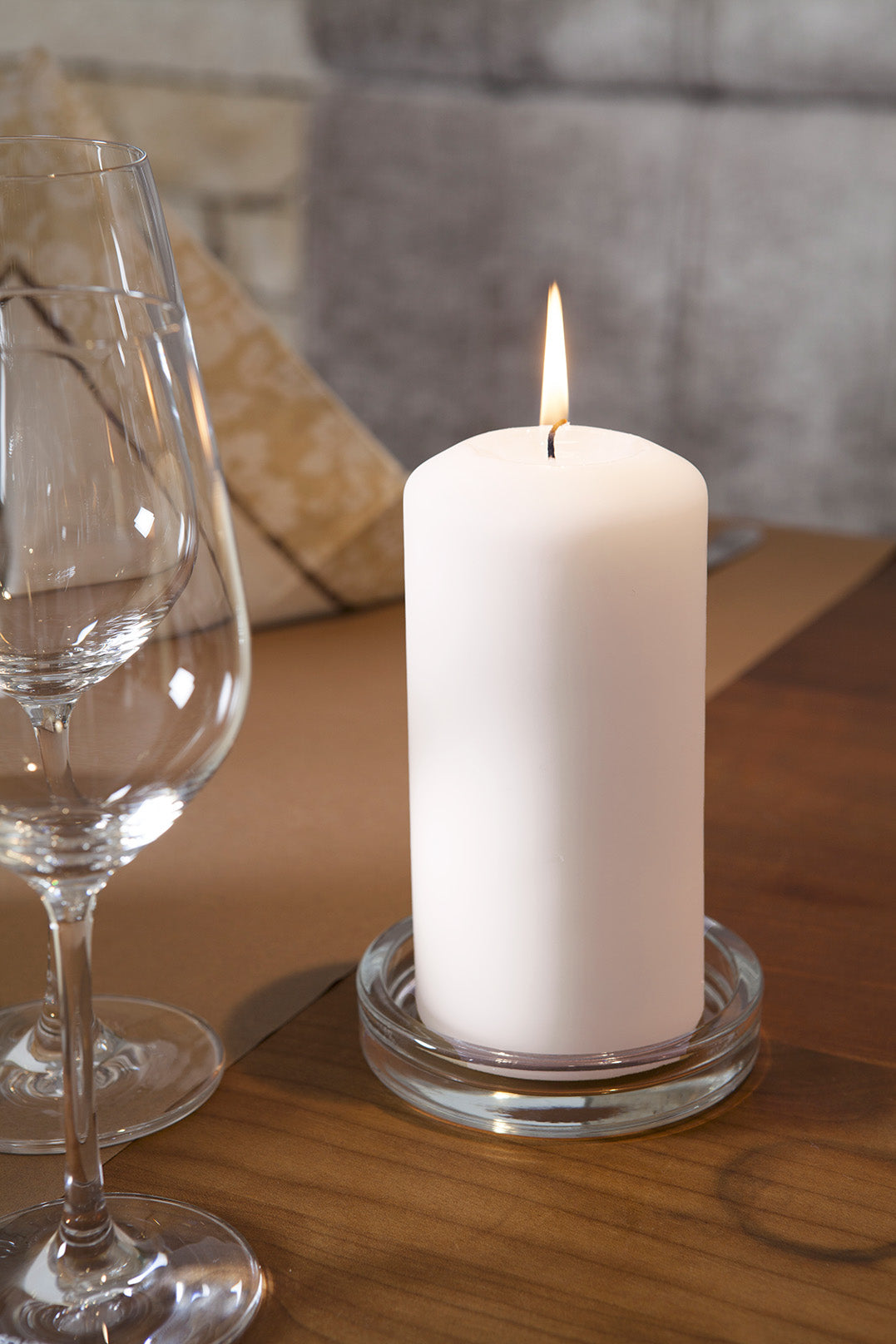 Bloklys Ø40x60 mm Brændetid 7 timer Hvid,stk