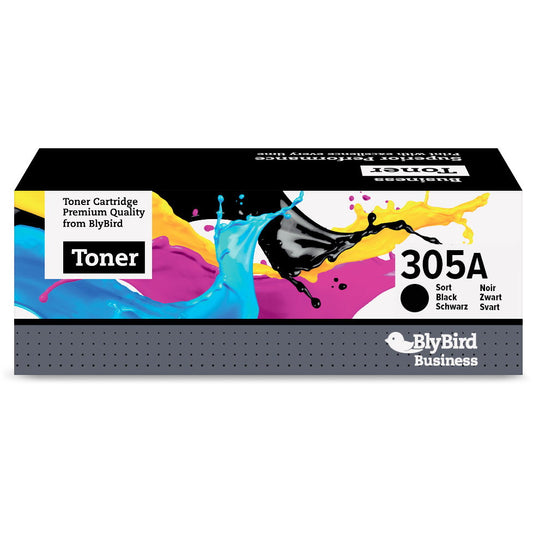 BlyBird 305A CE410A Sort Lasertoner, 2.200 sider