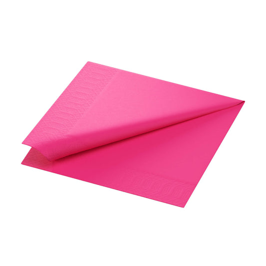 Middagsserviet, 1/4 Fold, 3-lags, 40x40, Fuchsia, Duni ( 125 stk )