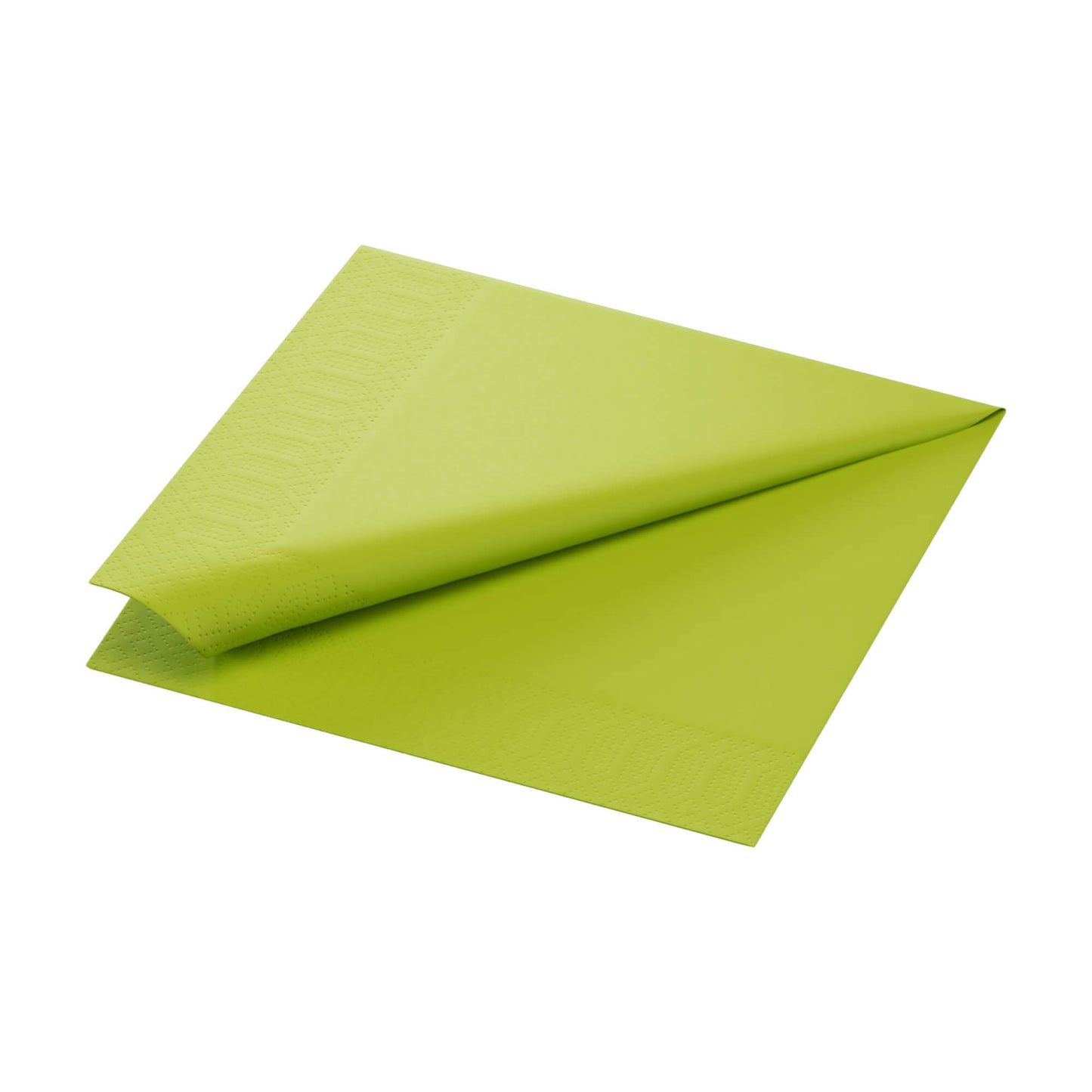 Middagsserviet, 1/4 Fold, 3-lags, 40x40, Kiwi, Duni ( 125 stk )