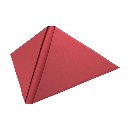 Middagsserviet, 1/4 Fold, 3-lags, 40x40, Bordeaux, Dunilin, ( 45 stk )