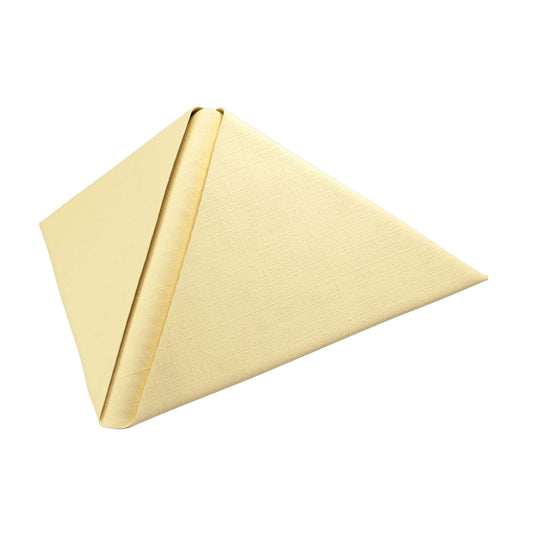 Middagsserviet, 1/4 Fold, 3-lags, 48x48, Cream, Dunilin, ( 36 stk )