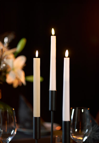 Kronelys Ø22xH240mm Stearin Brændetid 9 timer Svanemærket Hvid,20 stk/pk