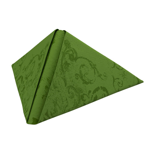 Middagsserviet, 1/4 Fold, 3-lags, 40x40, Opulent Leaf Green, Dunilin, ( 45 stk )