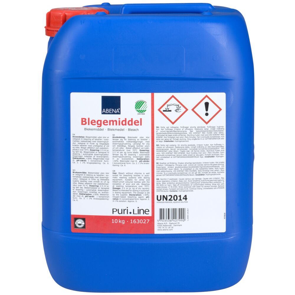 Blegemiddel, 10 l, uden klor, farve og parfume