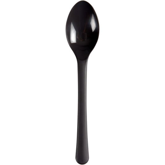 Ske, PP, 18 cm, koksgrå, Flergangs (1000 stk)