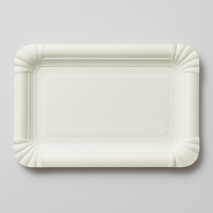 Pølsetallerken Hvid – 250 stk FSC-pap