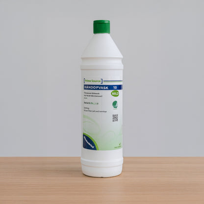 Håndopvask Prime Source Mild 10 – Svanemærket, uden parfume, 12 × 1 ltr ♻️