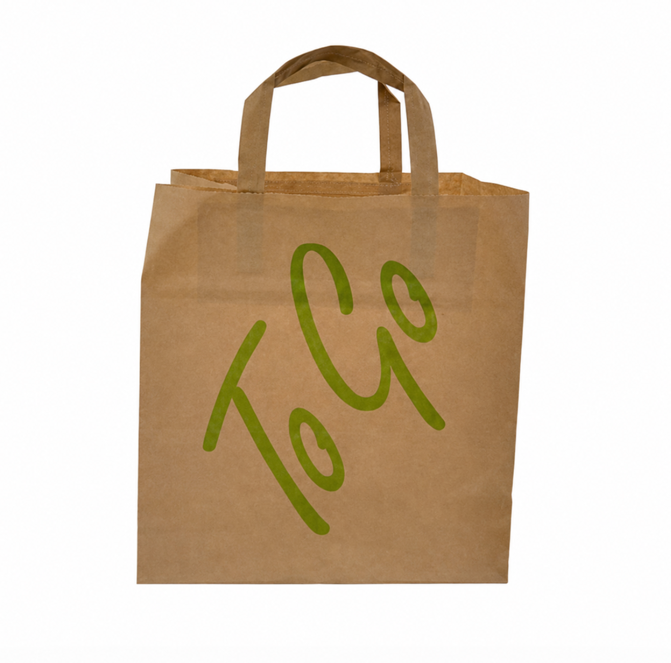 Bærepose Catersource 12 ltr 250x200x260 mm FSC 80 gr m/Hank Papir Brun To Go,100 stk/krt