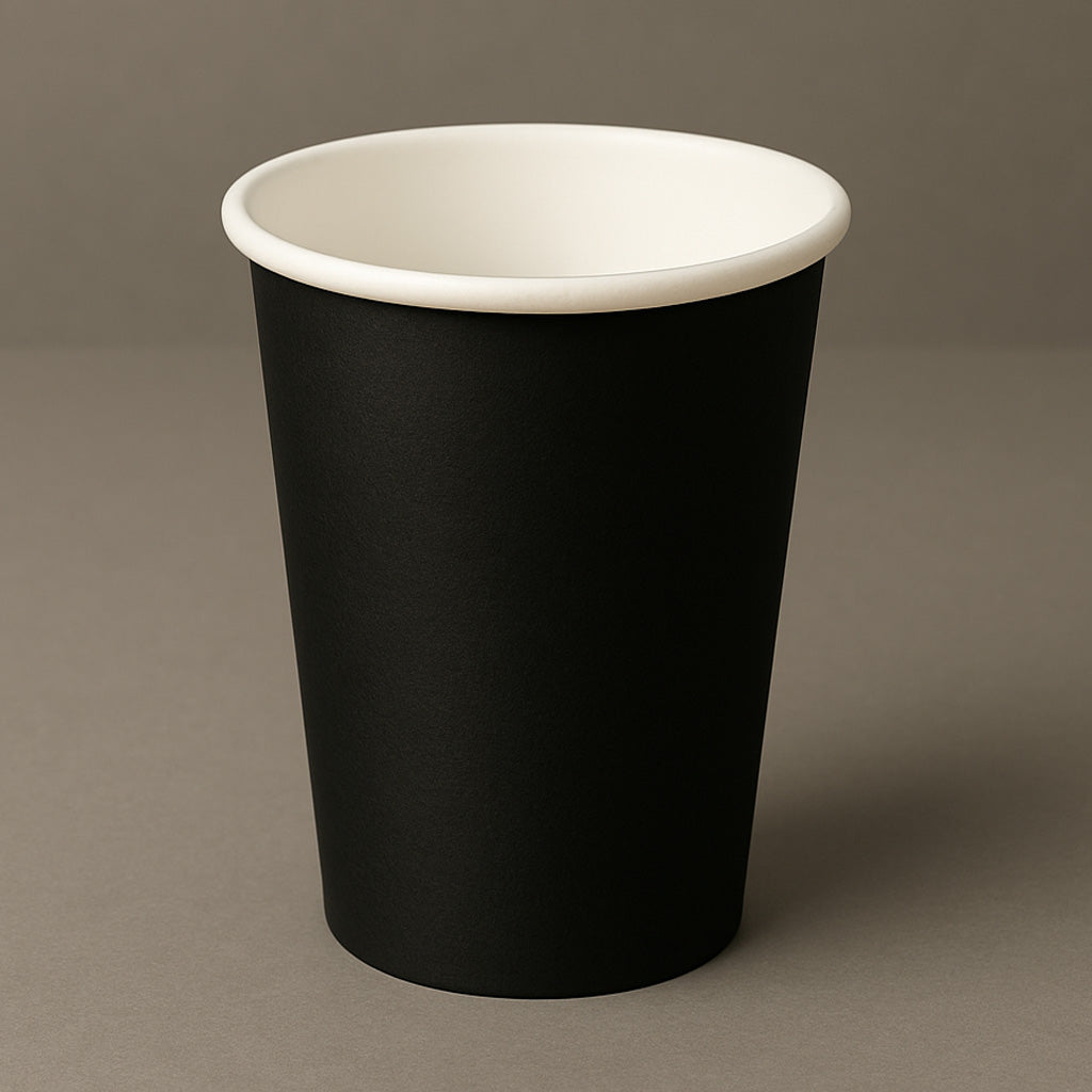 Kaffebæger 40 cl - Sort - Single Wall (50 stk)