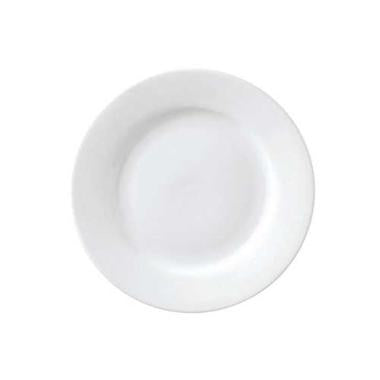 Tallerken Flad med fane Superwhite Ø26 cm Porcelæn Hvid,stk