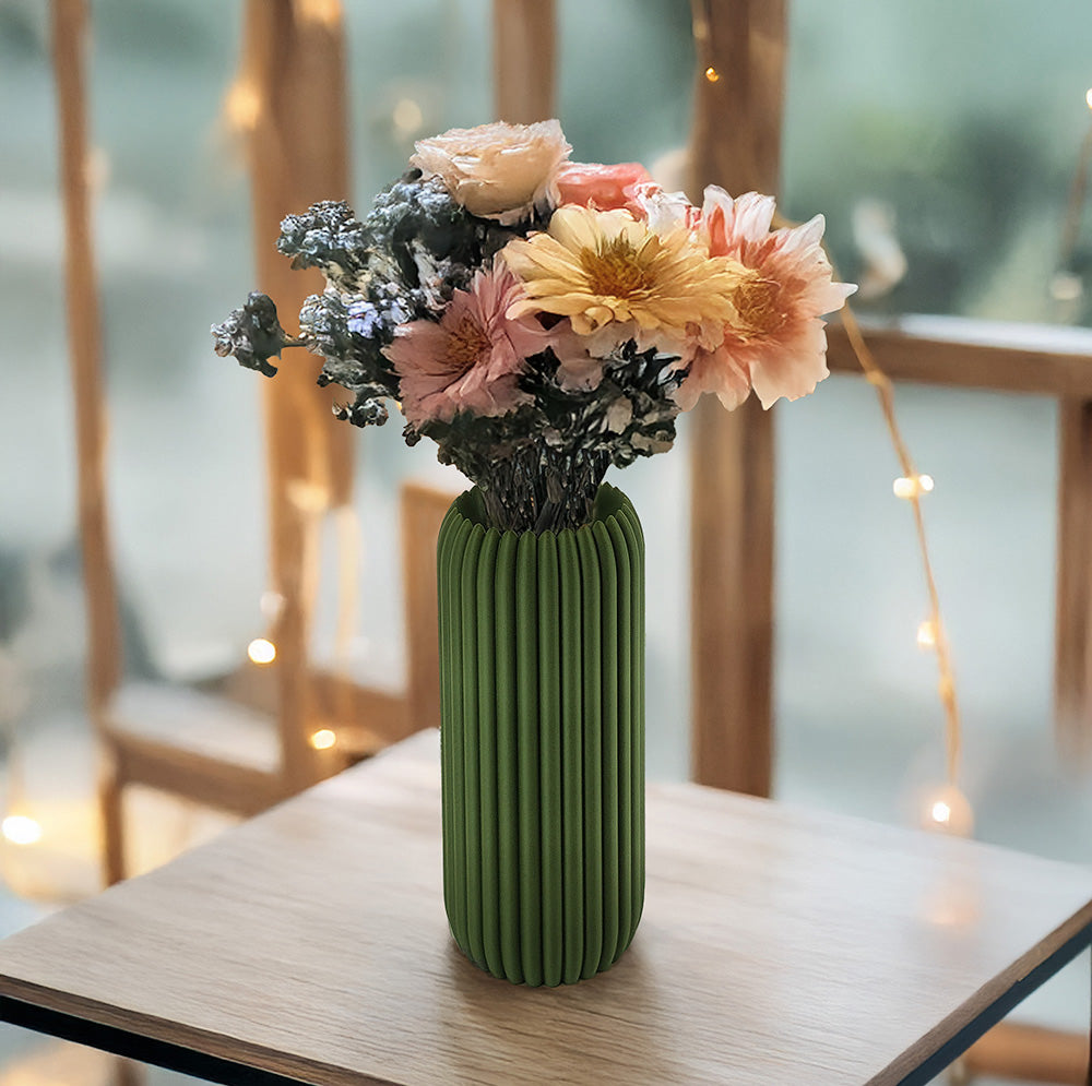 Veluna Ripple Tall Vase i PLA - Bioplast - 16 cm