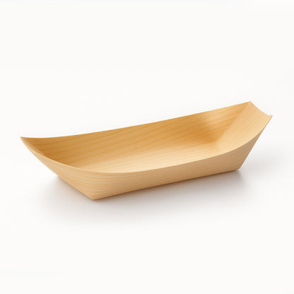 Træbåd 245×120×25 mm, komposterbar (100 stk)