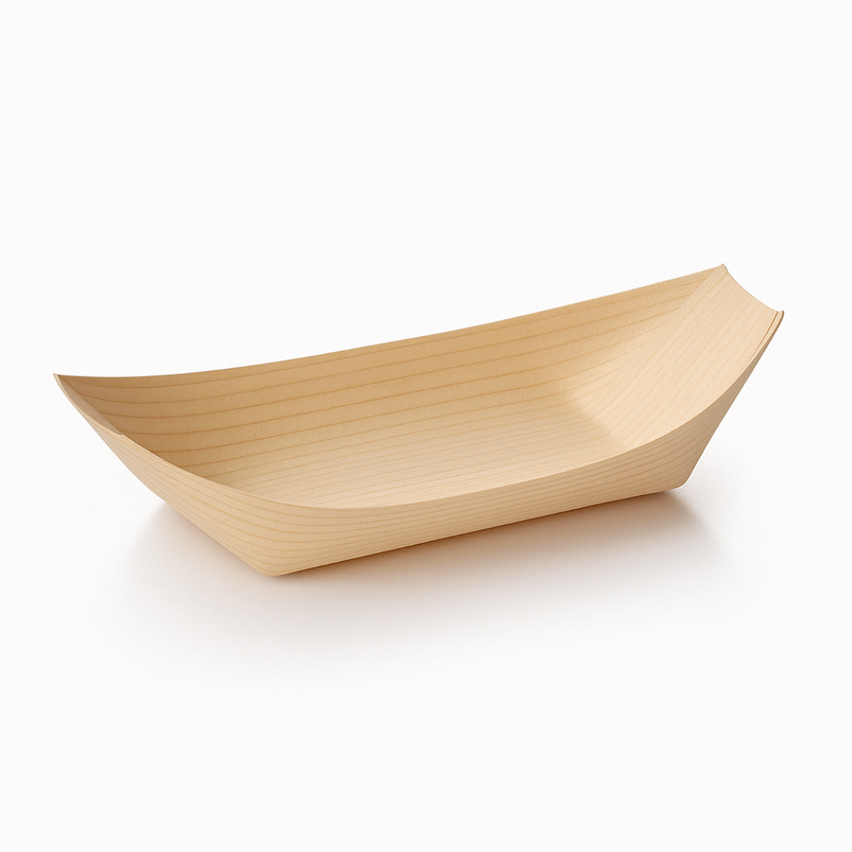 Træbåd 170×90×25 mm, komposterbar (100 stk)