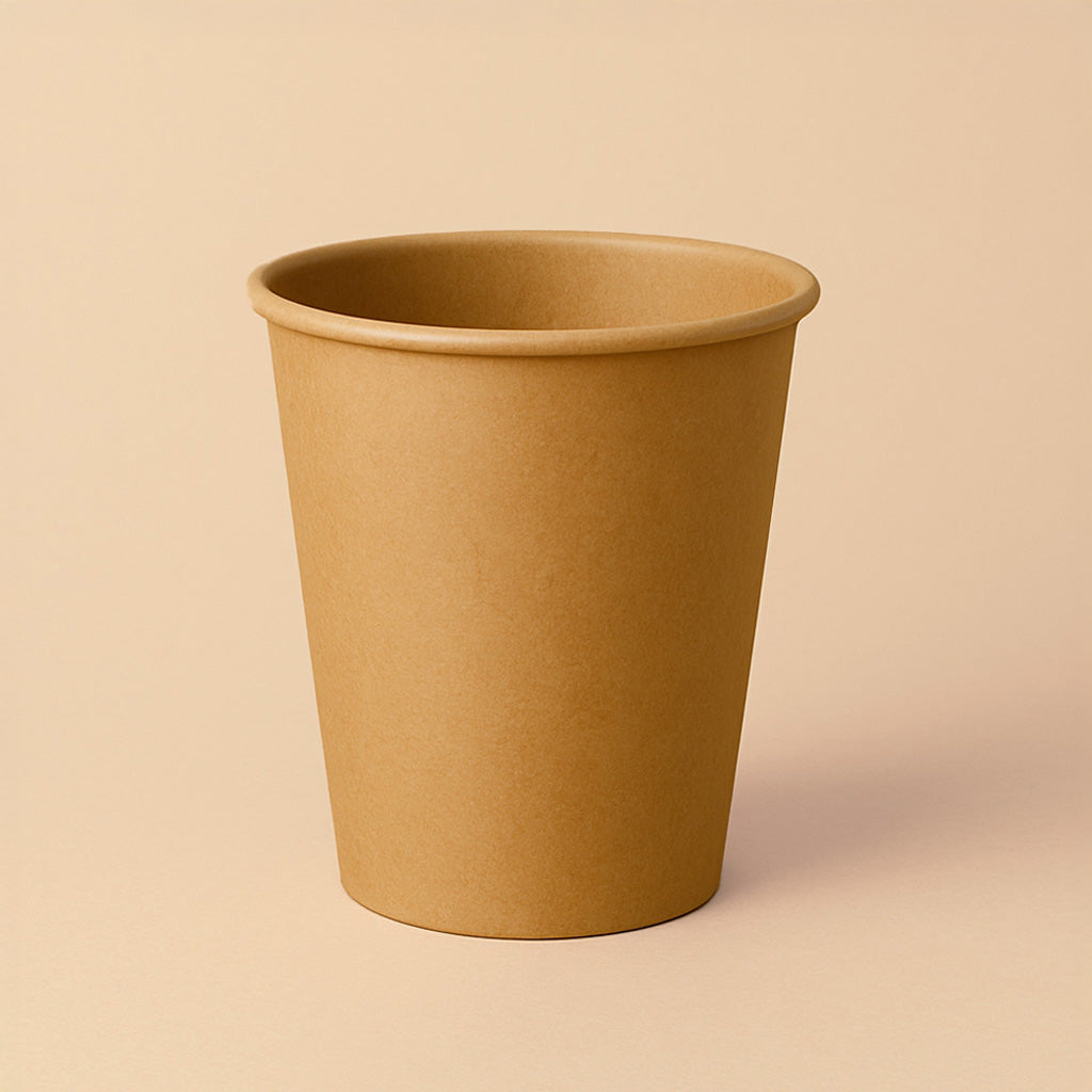 Kaffebæger 25 cl - Brun - Single Wall (50 stk)