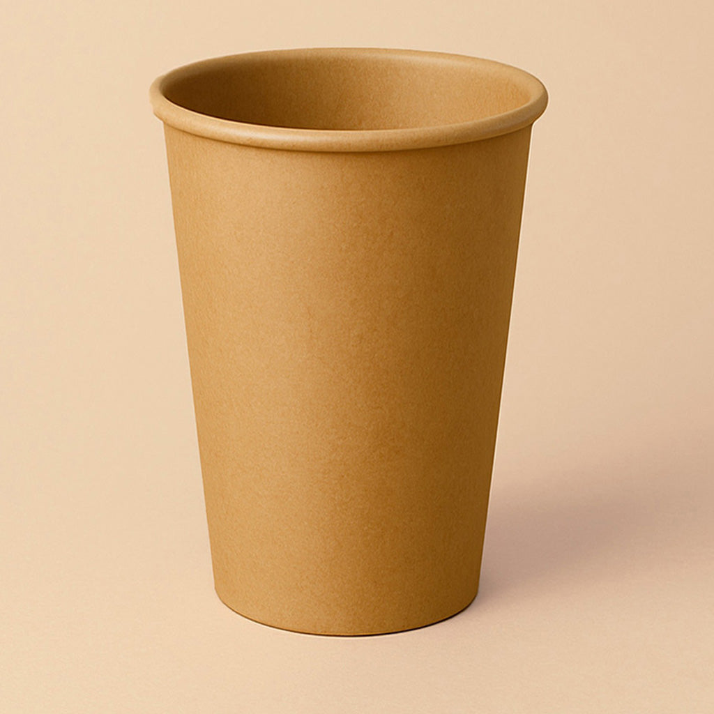 Kaffebæger 40 cl - Brun - Single Wall (50 stk)